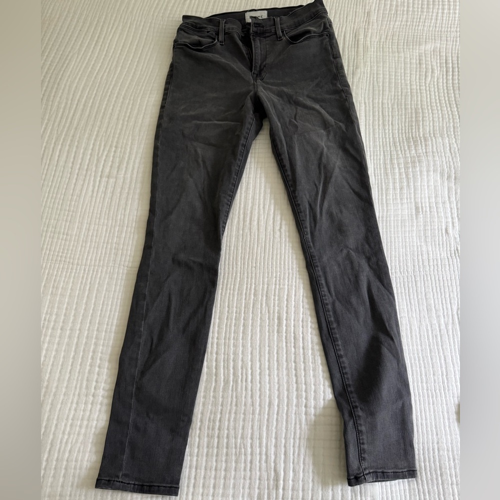 Frame Le High Skinny Size 29 Gray Jeans